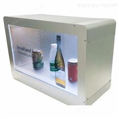 旭普达透明屏广告机展示柜 触控一体机 奢饰品销售强力助手