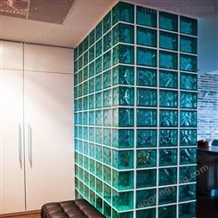 珂斯特空心玻璃砖透明方砖彩色热熔磨砂玻璃隔断墙