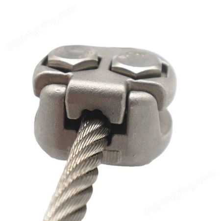钢丝绳卡子304不锈钢夹头卡扣一字扣钢丝绳卡扣 锁扣绳夹卡头