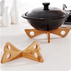 可拆竹木防烫垫隔热垫创意餐桌垫子厨房餐具收纳架餐桌垫碗垫锅垫