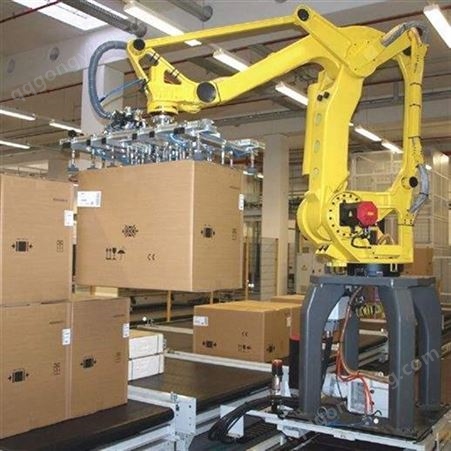 mdj-006丰时全自动封箱机码垛机器人手臂自动堆垛机搬运纸箱包装生产线