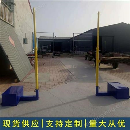 比赛专用高档不锈钢气排球柱 泰昌生产 手摇升降 中小学用气排球柱