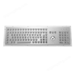 生产厂家科羽科技不锈钢工业键盘全按键带轨迹球KY-PC-F3