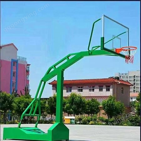 平箱压夜篮球架 标准可移动箱体篮球架子 钢化玻璃篮板