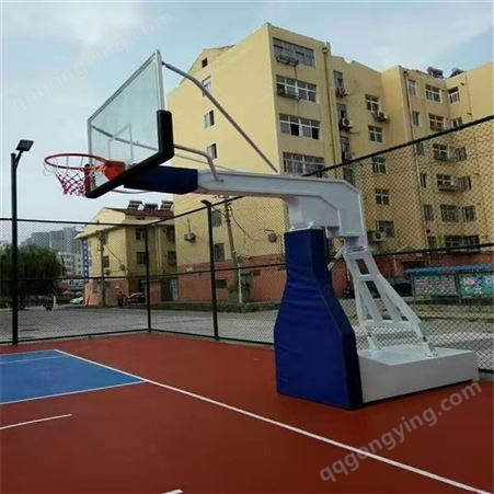 平箱压夜篮球架 标准可移动箱体篮球架子 钢化玻璃篮板