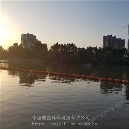 宁波君鑫闸口水电站拦污浮筒河道入水口拦截网拦污排
