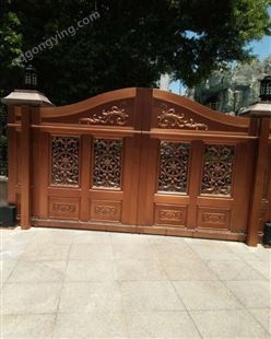 中式门 自建别墅紫铜门 庭院纯铜子母门家用进户门厂