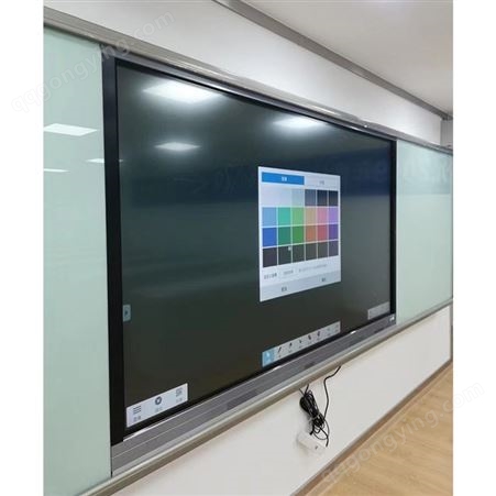 推拉玻璃白板学校教室多媒体一体机教学家用黑板 鼎峰博晟 JH-018