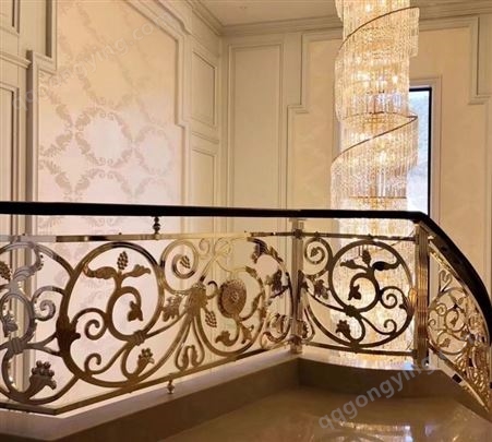室内精装护栏扶手 铝镁合金楼梯立柱 酒店楼梯护栏