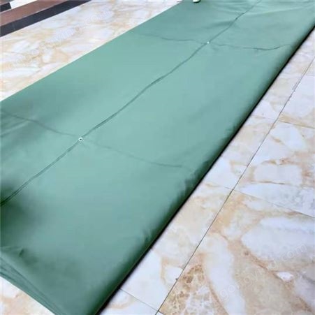 军绿色有机硅涤纶耐用防水绿色工业帆布防晒篷布
