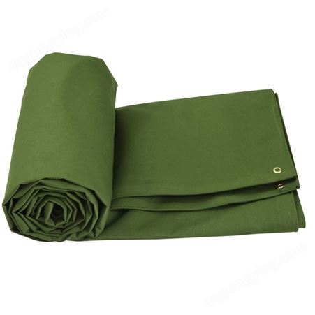 齐全军绿色有机硅涤纶耐用防水绿色工业帆布防晒篷布