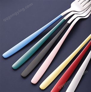 不锈钢韩式便携叉子 勺子筷子套装户外礼品 学生餐具三件套