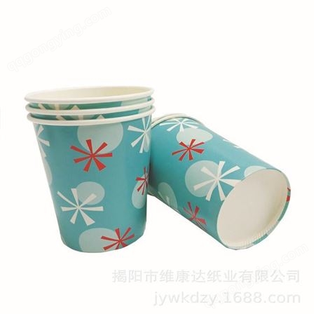厂家批发一次性纸杯 热饮水杯 环保材质广告纸杯各种LOGO定制