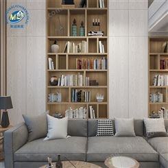 南京全屋定制客厅书房组合柜带玻璃门全铝书柜墙