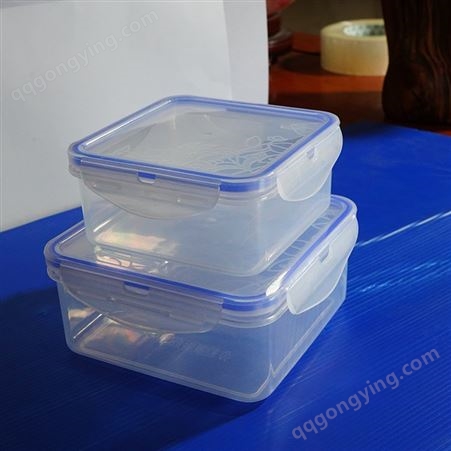 透明塑料盒 食品保鲜盒 华鹏 加厚材质 耐高温
