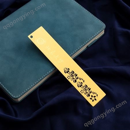 中国风黄铜书签 创意礼品复古典镂空书页夹 空白尺子书夹