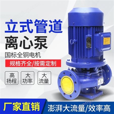 ISG100-125 立式离心泵 单级单吸流量大清水泵锅炉给水泵