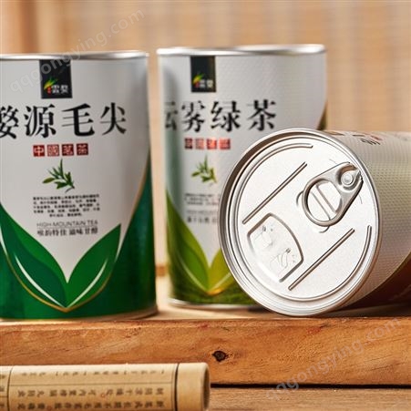 礼品包装罐 方圆尚品 茶叶纸筒铁罐 来图定制LOGO