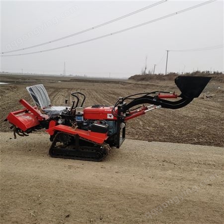 农用履带拖拉机 大型多功能微耕机 四缸旋耕机大马力开沟施肥机