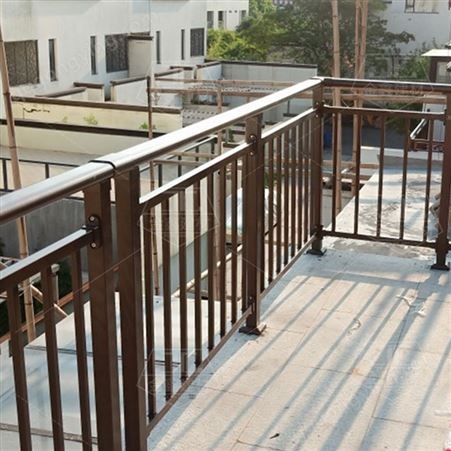 小区阳台护栏 别墅庭院铝合金围栏 室外楼梯扶手 围栏简易栏杆