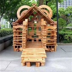 博美大型碳化积木  幼儿园益智碳化积木  户外搭建积木  早教玩具