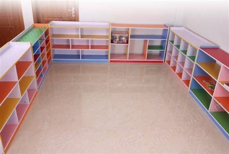 南宁供应生产彩色防火板柜子玩具储存柜幼教家具