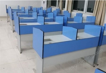 高新区六边形微机桌 河南微机室培训桌 工厂