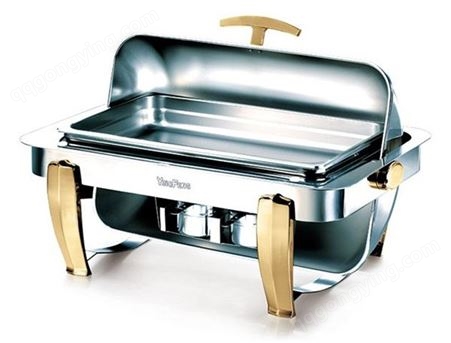 宏新厨具 商用不锈钢 多功能 豪华镀金单格餐炉