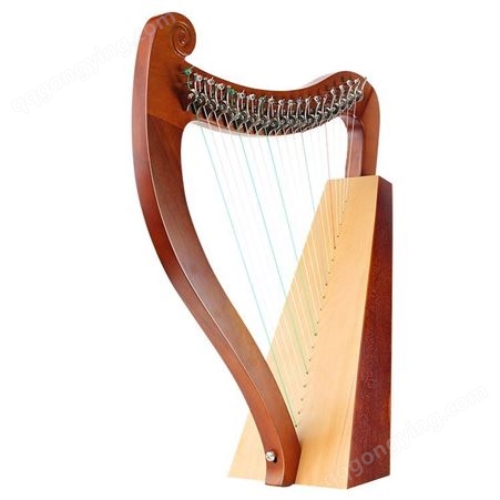 伯朗小竖琴15弦19莱雅琴箜篌天使琴小型乐器初学者易学lyre里拉琴