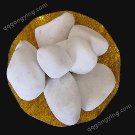 鸿诺矿产品 供应 白色景观石 白卵石 白色碎石 规格齐全 量大优惠
