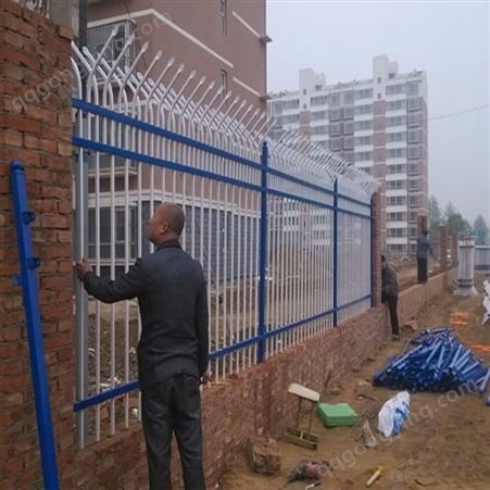 陕西锌钢围墙护栏 铁质小区隔离栏杆 包安装包送货