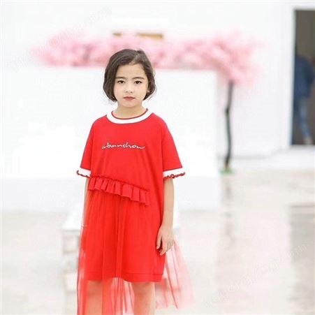儿童女套装 时尚夏季童装 韩尚 童装一手货源 女童连衣裙