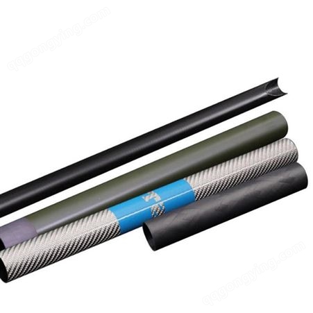 华创_3K碳纤维圆管亮光/哑光 碳纤维空心卷管 航模材料碳素管 定制生产