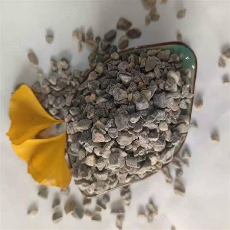 石诚矿业批发 咖啡色3-6mm卵石加工 铺地透水