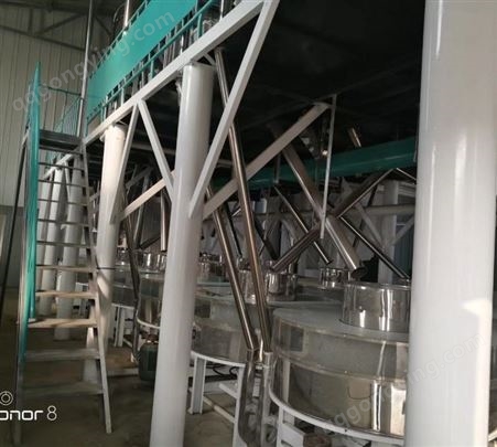 五谷杂粮石磨面粉机 全自动大型石磨面粉机械生产线