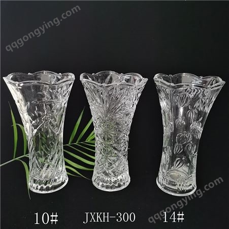 花纹造型 花瓶报价 玻璃花瓶批发厂家 金达莱