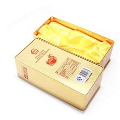 生产制造海福马口铁盒包装白酒500ML上开盖天地盒结构包装铁盒