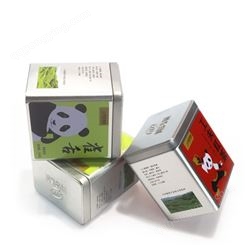 海福生产长方形磨砂铁制作绿茶红茶功夫茶叶铁盒包装