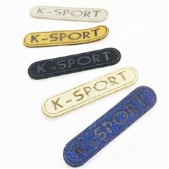 K-SPORT字母款五色鞋服箱包装饰商标 可定制