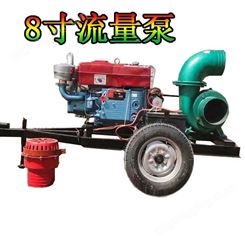 电启动柴油6寸离心泵 手推便捷式抽水泵 养殖排污污水泵