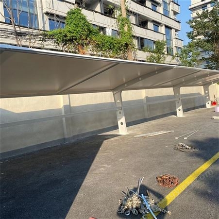纳美供应 电动停车雨棚 加厚材质钢结构遮阳篷 规格多种可选