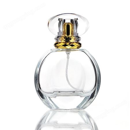 香水玻璃瓶 水晶便携分装喷雾香水瓶 圆形水晶瓶