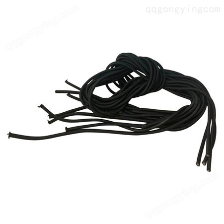 三兴线带 弹力松紧绳橡筋绳 黑色高弹性蹦床绳