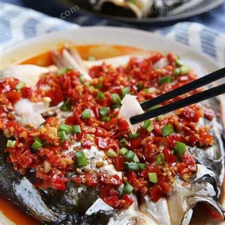 好余轩剁椒鱼头640g有鱼头酱椒白鲢鱼头新鲜鱼冷冻水产方便速食